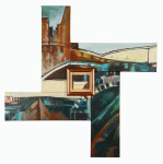 Bridge across forever, COMPO-ART,Gerrit Hoogebeen,105x105 cm
